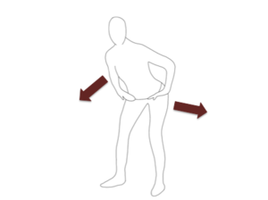 股関節を軸に、お尻を後ろに引いて体幹は前傾します